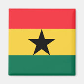 Ghana Flag Magneet (Voorkant)