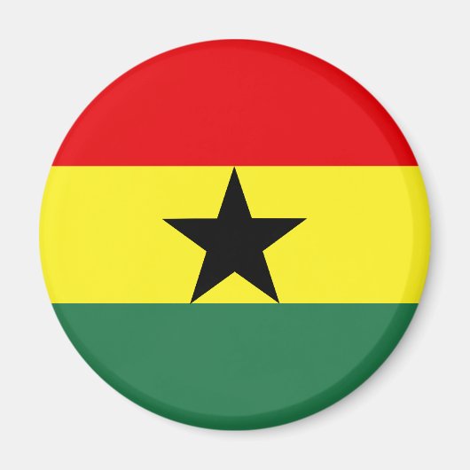 Ghana Flag Magneet (Voorkant)