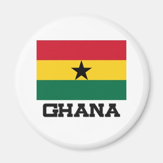 Ghana Flag Magneet (Voorkant)