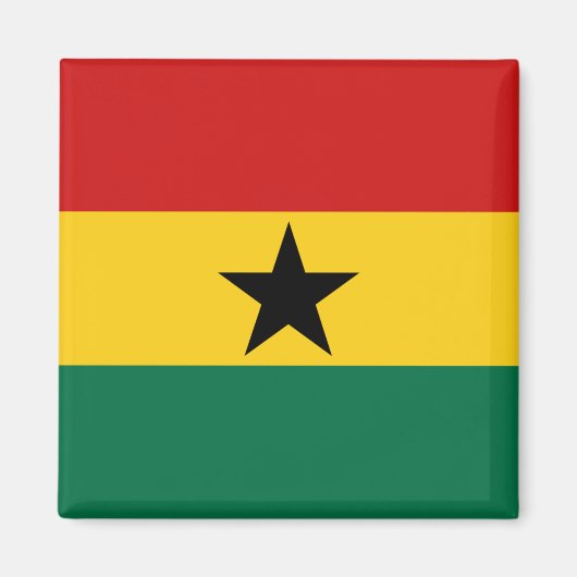 Ghana Flag Magnet (Voorkant)
