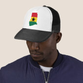 Ghana Flag Map GH Trucker Pet (In situ)