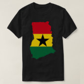 Ghana Flag Map T-shirt (Design voorkant)