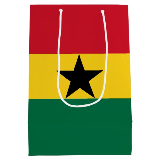 Ghana Flag Medium Cadeauzakje (Achterkant)