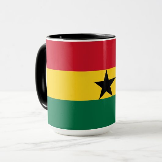 Ghana Flag Mok (Voorkant links)