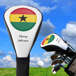 Ghana Flag & Monogrammed Golfclubs Hoesjes Golfheadcover