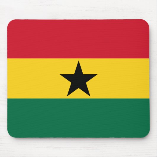 Ghana Flag Mousepad Muismat (Voorkant)