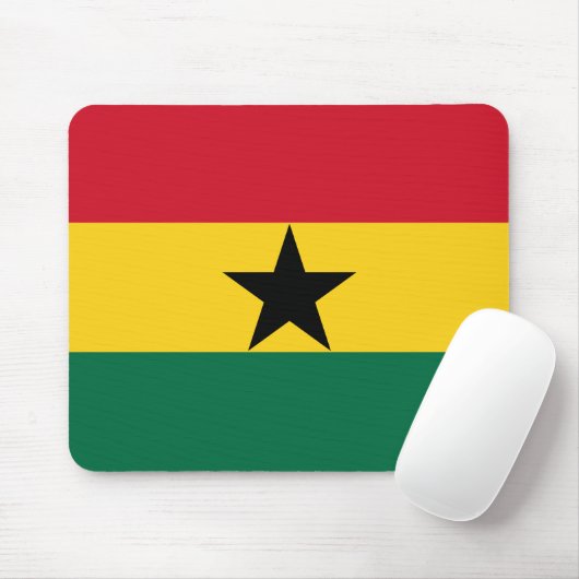 Ghana Flag Mousepad Muismat (Met muis)