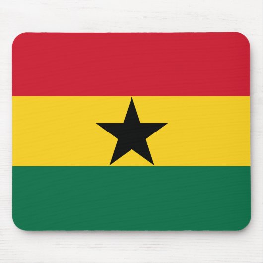 Ghana Flag Mousepad Muismat (Voorkant)