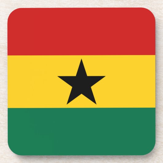 Ghana Flag Onderzetter (Voorkant)