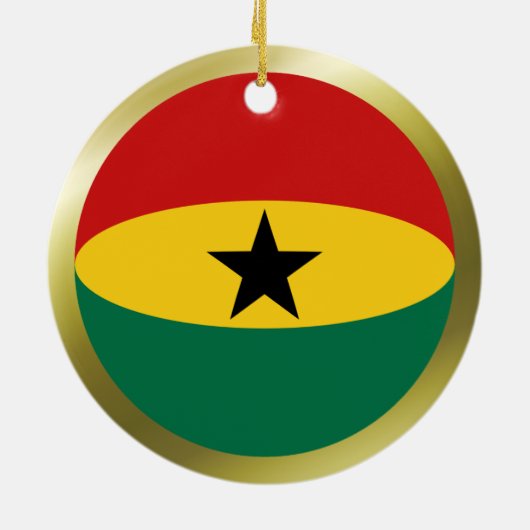 Ghana Flag Ornament (Achterkant)