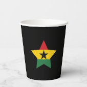 Ghana Flag Paper Cups Papieren Bekers (Achterkant)