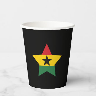 Ghana Flag Paper Cups Papieren Bekers