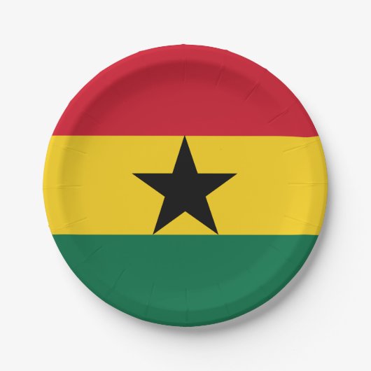 Ghana Flag Papieren Bordje (Voorkant)