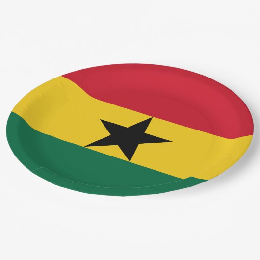 Ghana Flag Papieren Bordje (Gekanteld)