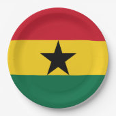 Ghana Flag Papieren Bordje (Voorkant)