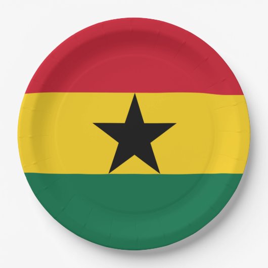 Ghana Flag Papieren Bordje (Voorkant)