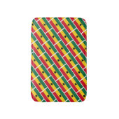 GHANA FLAG Patriotic Geometric Modern Badmat (Voorkant Verticaal)