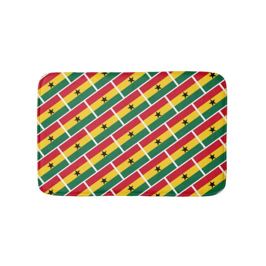 GHANA FLAG Patriotic Geometric Modern Badmat (Voorkant)