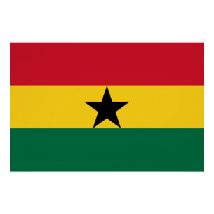 Ghana Flag Perfect Poster