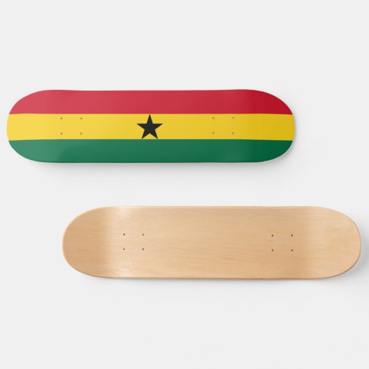 Ghana Flag Persoonlijk Skateboard (Horizontaal)