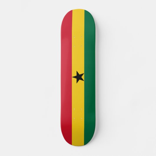 Ghana Flag Persoonlijk Skateboard (Voorkant)