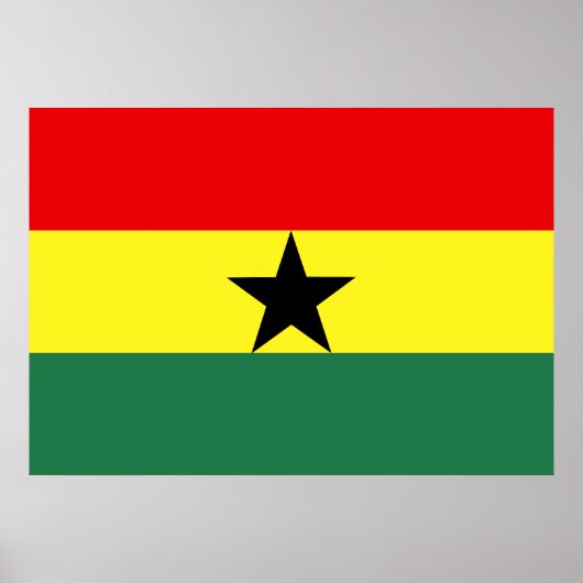 Ghana Flag Poster (Voorkant)