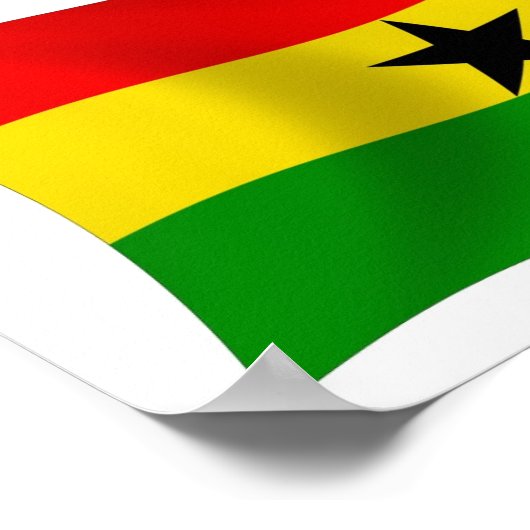 Ghana Flag Poster Print (Hoek)