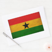 Ghana Flag Rechthoekige Sticker (Envelop)