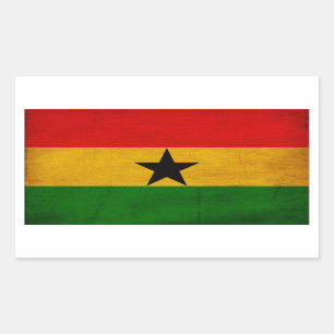 Ghana Flag Rechthoekige Sticker