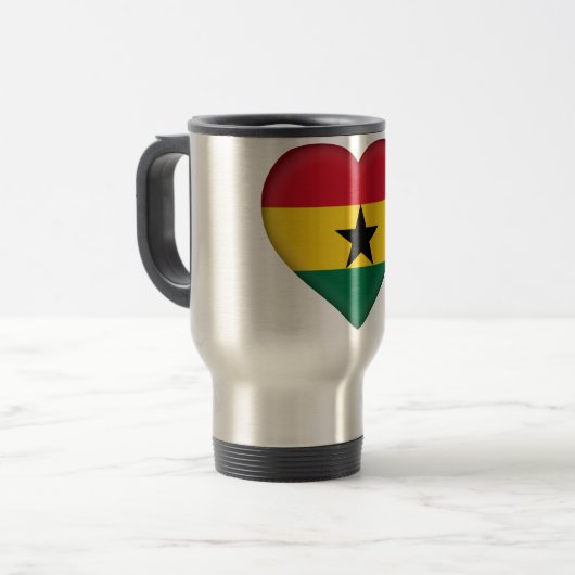 Ghana Flag Reisbeker (Voorkant links)