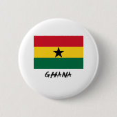 Ghana Flag Ronde Button 5,7 Cm (Voorkant)