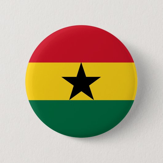 Ghana Flag Ronde Button 5,7 Cm (Voorkant)