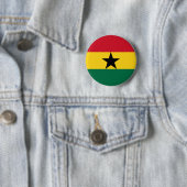 Ghana Flag Ronde Button 5,7 Cm (In situ)