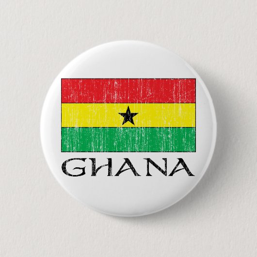 Ghana Flag Ronde Button 5,7 Cm (Voorkant)