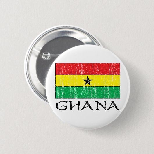 Ghana Flag Ronde Button 5,7 Cm (Voorkant /achterkant)