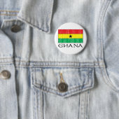 Ghana Flag Ronde Button 5,7 Cm (In situ)