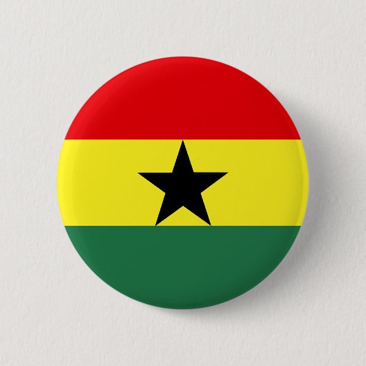 Ghana Flag Ronde Button 5,7 Cm (Voorkant)