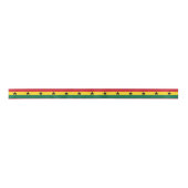 Ghana Flag Satijnen Lint (Voorkant)
