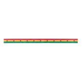 Ghana Flag Satijnen Lint (Voorkant)