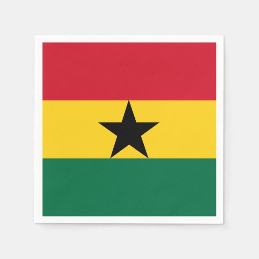Ghana Flag Servet (Voorkant)