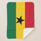 Ghana Flag Sherpa Deken (Voorkant)