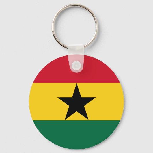 Ghana Flag Sleutelhanger (Voorkant)