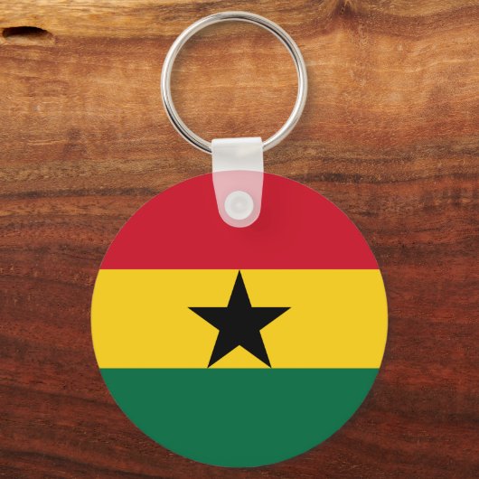Ghana Flag Sleutelhanger (Voorkant)
