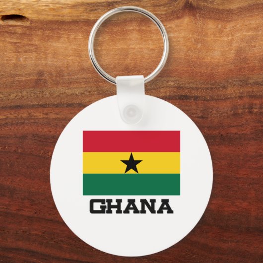 Ghana Flag Sleutelhanger (Voorkant)