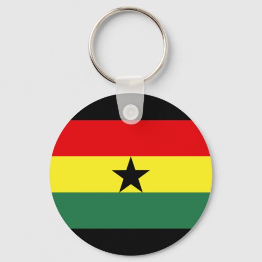 Ghana Flag Sleutelhanger (Voorkant)