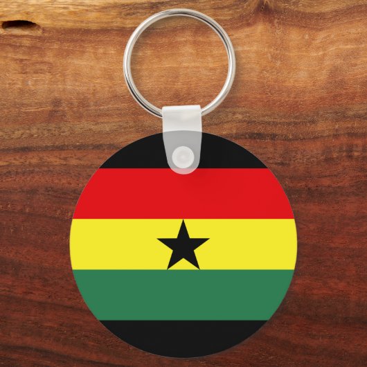 Ghana Flag Sleutelhanger (Voorkant)
