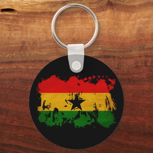 Ghana Flag Sleutelhanger (Voorkant)