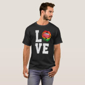 Ghana Flag Soccer Fan Love Ghanaian T-shirt (Voorkant volledig)