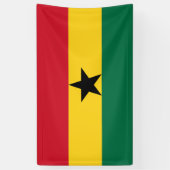 Ghana Flag Spandoek (Verticaal)