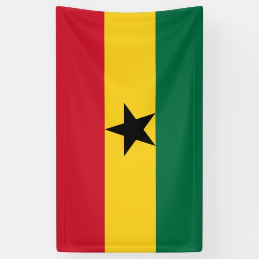 Ghana Flag Spandoek (Verticaal)
